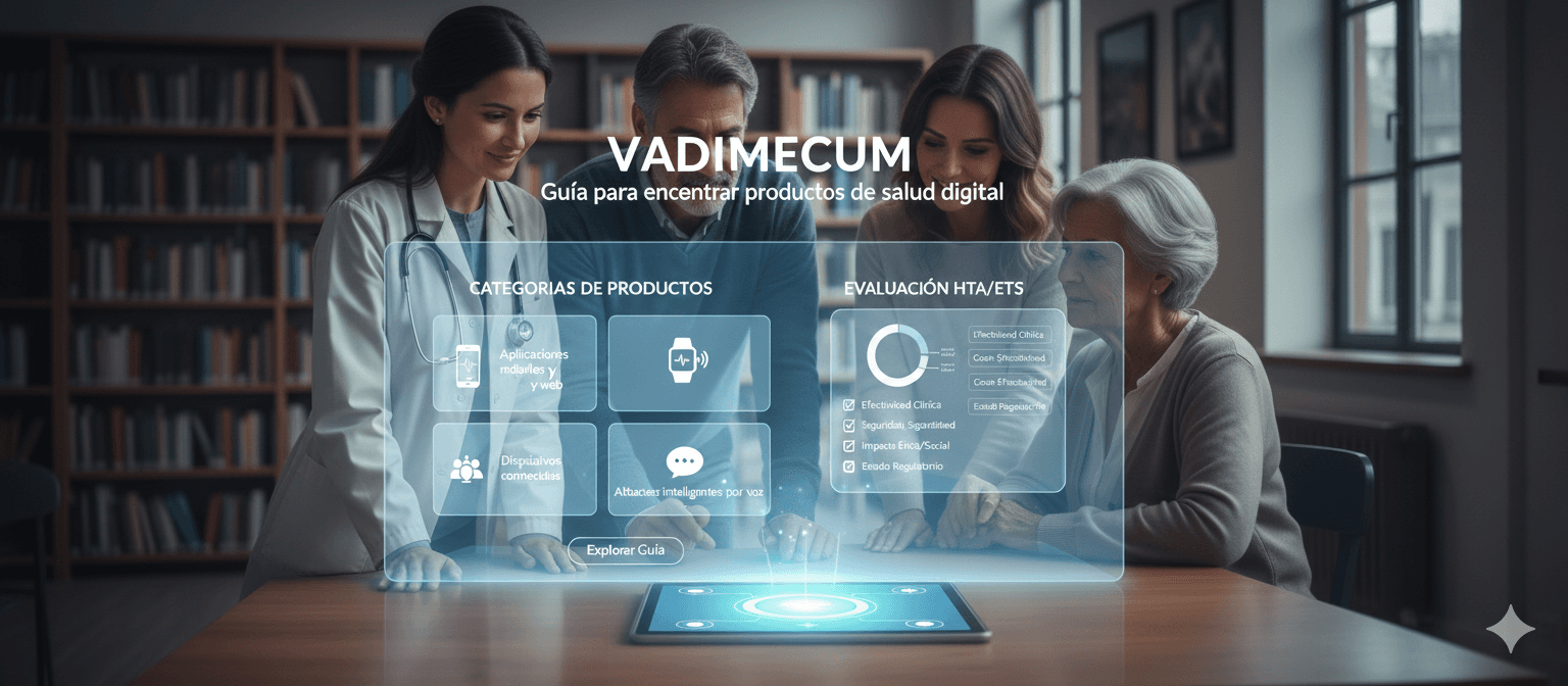 Vista previa de Vadimecum, el catálogo de salud digital de la Fundación.